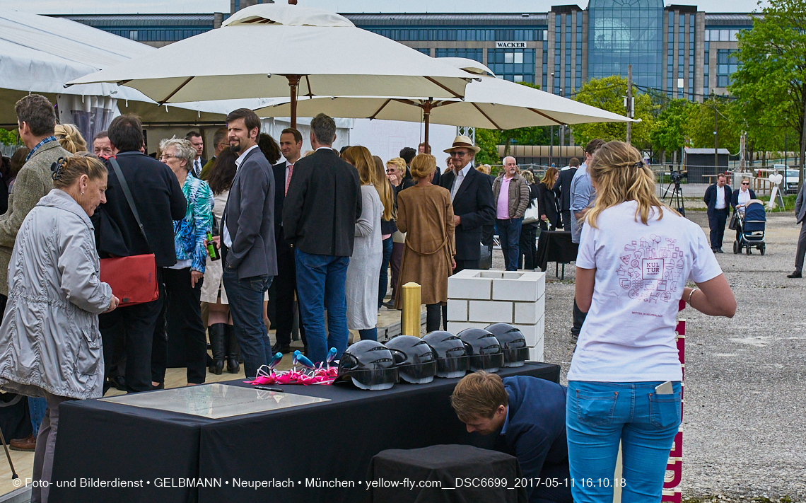 11. Mai 2017 - Grundsteinlegung für die LOGE und dem Kulturquadrat in Neuperlach